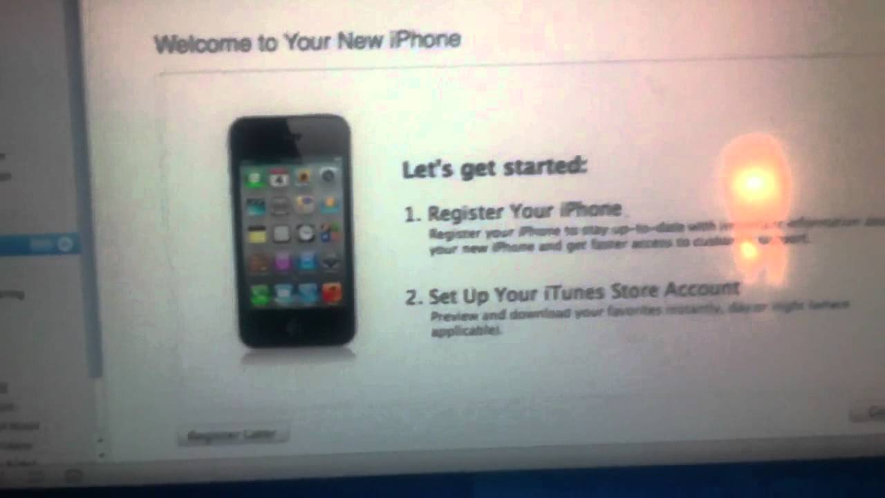 iPhone setup 7 - YouTube