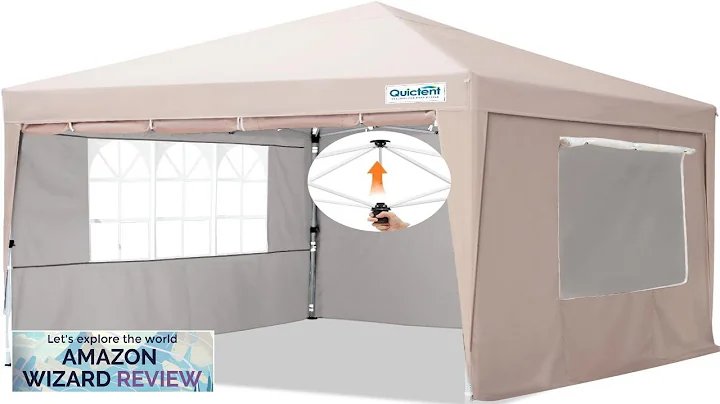 Quictent Ez Pop up Canopy Tent 10'x10' with Detachable Window Sidewalls One Review