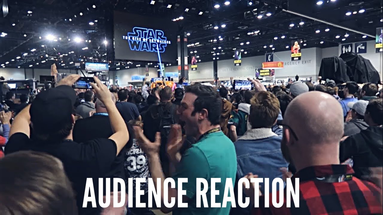 Star Wars The Rise Of Skywalker Trailer Reaction At Star Wars