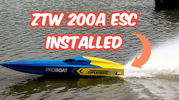 We got our Proboat Supersonicwake RIPPING — 1070kv TP Motor + ZTW 200A Combo