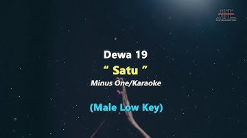 Dewa 19 - Satu | Karaoke - Piano Violin (Low Key/Nada Rendah)