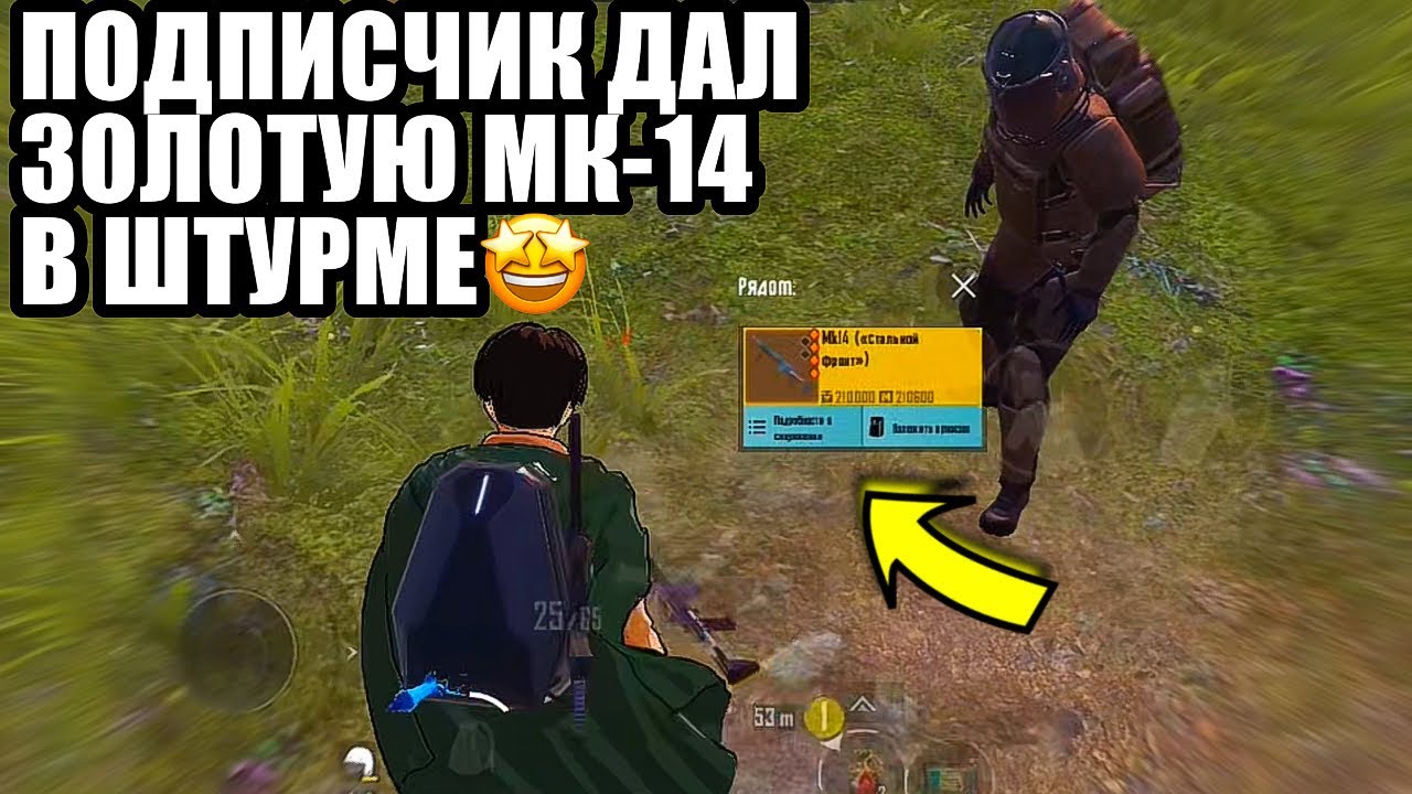 ПОДПИСЧИК ДАЛ МНЕ ЗОЛОТУЮ МК-14 В ШТУРМЕ😍ВСТРЕТИЛ ЧИТЕРА В ШТУРМЕ НА 7 КАРТЕ В МЕТРО РОЯЛЬ😱