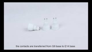 78887  G9 male converter base to E14 female base adapter