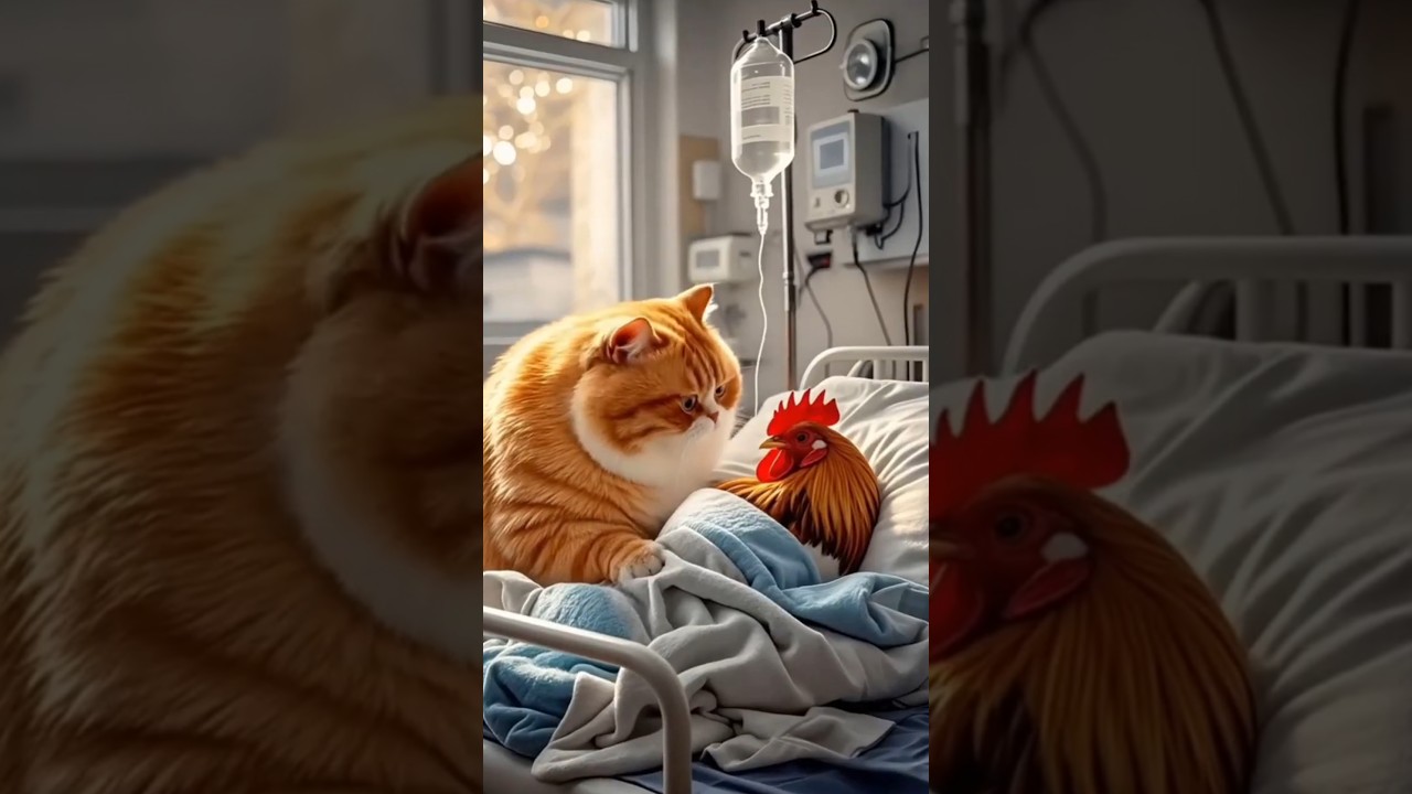 Animated 3D movie, 'The Unlikely Friendship of Cat and Cock!' 🐱🐔