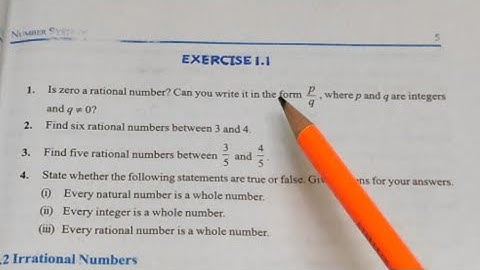 Class 9th Maths | Ex-1.1 | Chapter -1 Numbers system