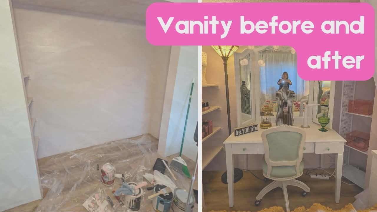Closet To Vanity-THE $0 DREAM VANITY: Everything Was Thrifted & 