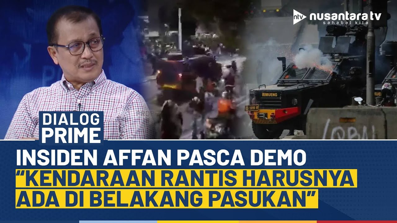 Insiden Affan Pasca Demo DPR, Oegroseno: Kendaraan Rantis Harusnya di ...