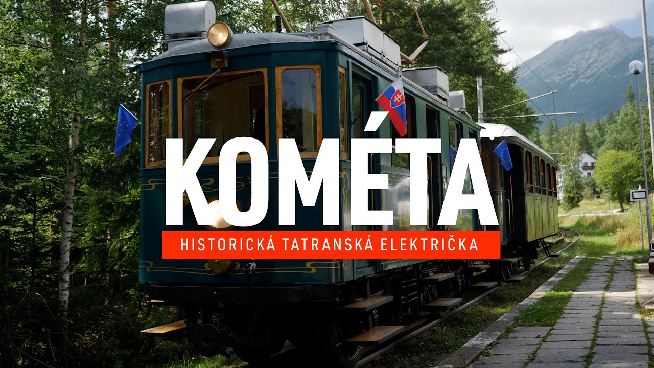 4K | Kométa - historická tatranská električka (CABVIEW Tatranská Lomnica - Starý Smokovec)
