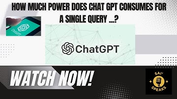 How much power⚡does Chat-gpt consumes for a single query...?#ai #chatgpt