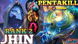 JHIN NEW ONE SHOT META BUILD! SMOOTH PENTAKILL MVP PLAY - TOP 2 GLOBAL JHIN BY sunny days- WILD RIFT