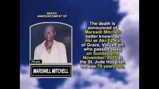 Marswill Mitchell ~ Short Obituary