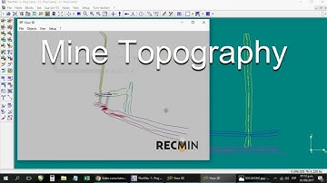 RecMin for topography of galleries | para topografía de galerías