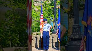 Memorial Day Services So proud of our daughter (American Flag) and her Air Force JROTC Group