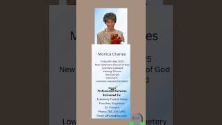 Monica Charles | Funeral Announcement #obituariessvg