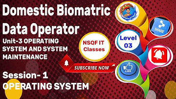 Level 3 Domestic Biometric Data Operator Unit-3 S-1 Operating System