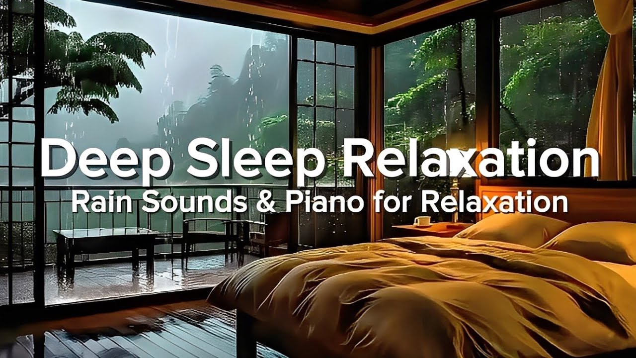 Relaxing Rain Sounds and Soft Music for Deep Sleep Healing, Night ...