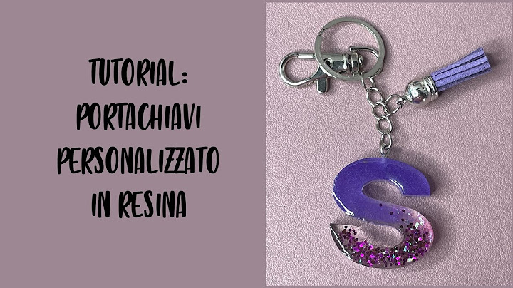 Tutorial: Portachiavi personalizzato in resina