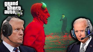 US Presidents FIGHT DEVILS IN HELL CAVE In GTA 5