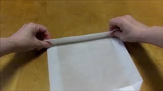 クッキングシートを使った手作りのスクエア型（角型）