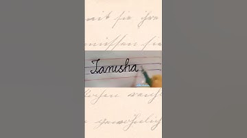 Tanisha cursive writing shorts #tanisha #tanu #cursive #writingskills #shorts #viral #cursivewriting