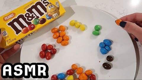 ASMR M&Ms Sorting, Counting, & Organizing // Candy Triggers, Tapping, Whispers