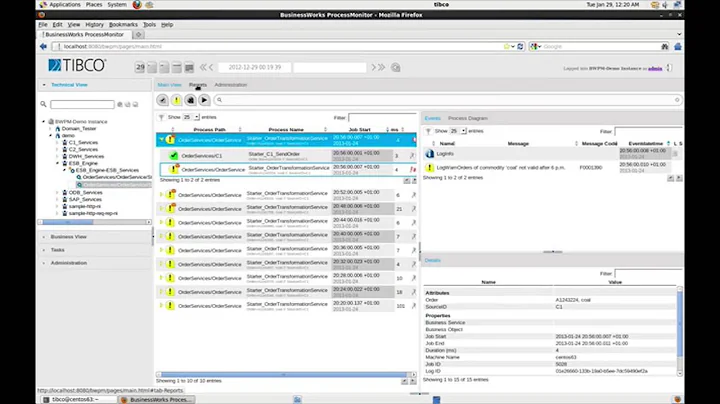 TIBCO BusinessWorks ProcessMonitor Overview