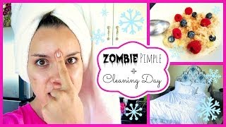 Zombie Pimple + Cleaning Day ❄ #DIYDecember Day 20