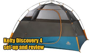 Kelty Discovery 4 tent setup and review