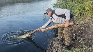РЫБАЧИМ СТАРЫМ ДЕДОВСКИМ СПОСОБОМ! ЛОВИТСЯ ЛЮБАЯ РЫБА! 