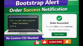 Build an Order Success Notification with Bootstrap 🔔 | Bootstrap Mini Project