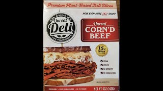 Mrs Goldfarb's Unreal Deli Fine Vegan Meats Unreal Corn'd Beef Premium Plant-Based Deli Slices Revie