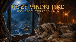 Rainy Mountain Village from a Warm Cabin | Relaxing ASMR screenshot 3