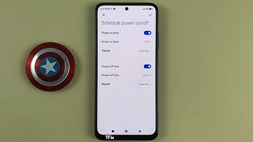 How to schedule power off, power on the phone on Xiaomi Redmi Note 11 Android 12