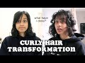 i gave myself a curly hair transformation *no heat* | clickfortaz