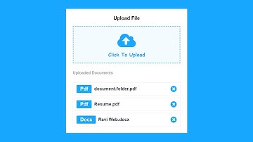 How to Create Custom Multiple File Upload Using HTML CSS & JavaScript ||  Upload File Client-Side