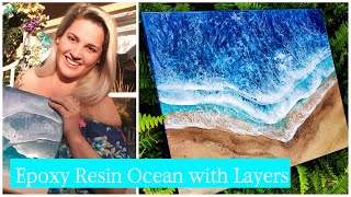Making of Epoxy Resin Ocean with Layers Voice Over with Lauren MacLeod of Mermaid Trash