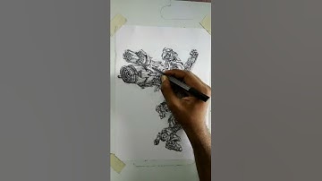 bumblebee drawing | transformer drawing |scribbled drawing | creative drawing .