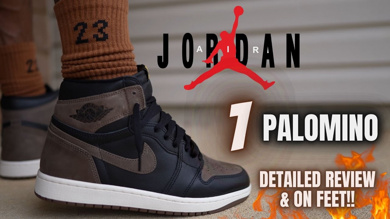 靴 Nike Air Jordan 1 GS PALOMINO JORDAN 1 PALOMINO DETAILED REVIEW & ON FEET W LACE SWAPS