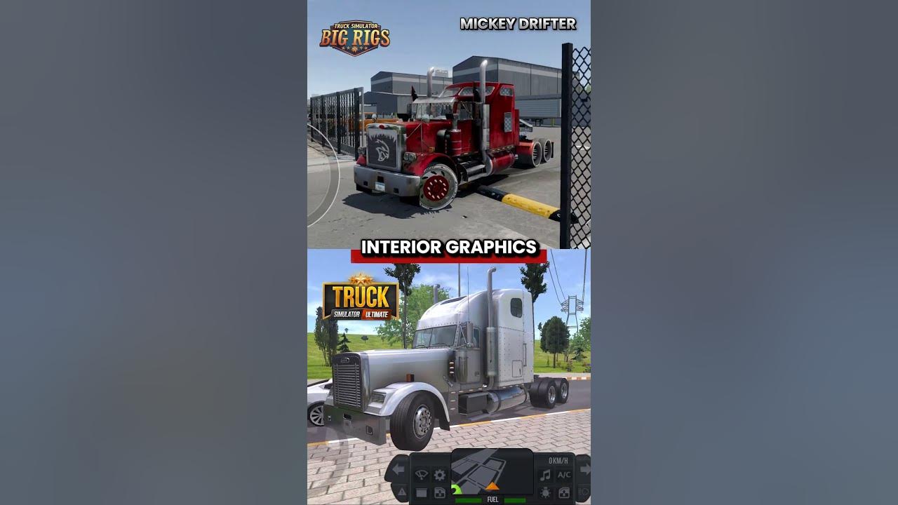 Truck Simulator Big Rigs VS Truck Simulator Ulitmate - Suspension Test Truck Simulator Big Rigs VS Truck Simulator Ulitmate - Suspension Test