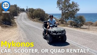 Getting Around Mykonos by Bus, Car, or Quad Rental -