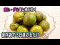 青梅の簡単おやつ！保存袋で3日で作れる！カリカリ爽やか〜疲れ知らずに【簡単！梅仕事】