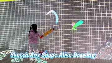 Sketch Any Shape Alive! Draw Alive Interactive Exhibit Interactive Digital Art for Kids & Families