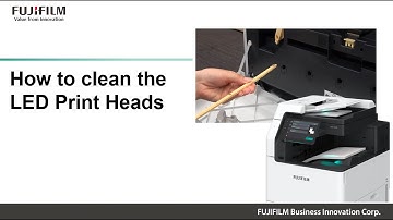 How to clean the LED Print Heads