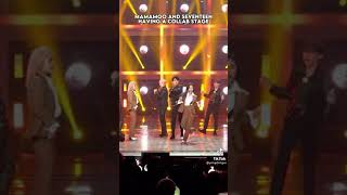 DK and The8 being extra during Mamamoo and Seventeen collab stage