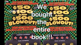 We bought an entire book of $50, $100, $500 Blowouts!!! (Part One)