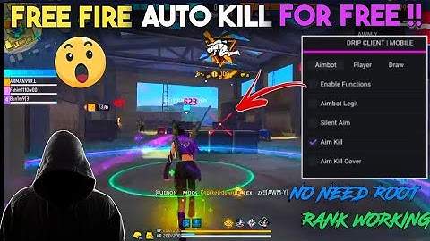 DRIP CLIENT FREE MOD MENU | NO BAN NO BLACKLIST | FREE FIRE HG CHEAT MOD APK FREE | CS RANK WORKING