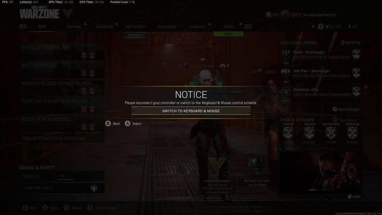 REBIRTH W's! FOLLOW ME ON TIKTOK! @Nvaded! GOAL: 2K SUBS!!