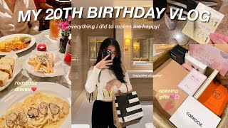 MY 20TH BIRTHDAY VLOG! : surprise, birthday wishlist shopping, romantic dinner, opening gifts!🎀