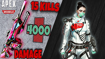 15 +KILL AND 4000 DAMAGE INTENSE GAMEPLAY | STREAM HIGHLIGHT | APEX LEGENDS MOBILE