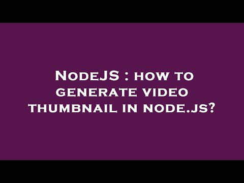 NodeJS : how